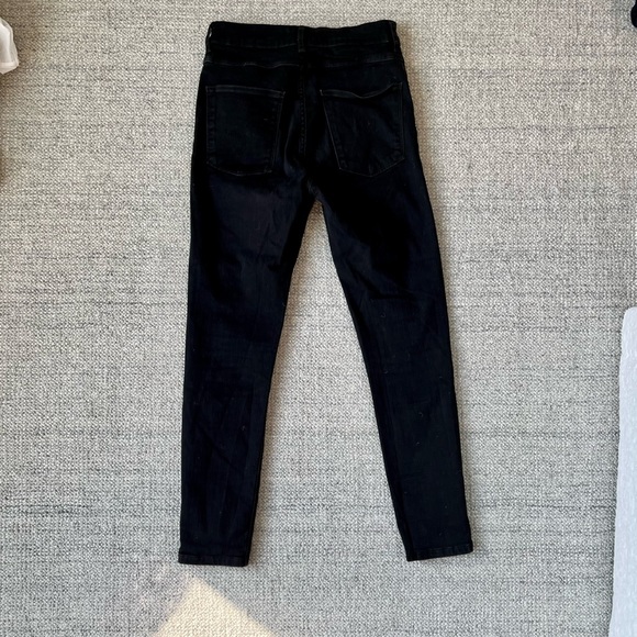 Zara womens high waisted skinny black jeans - size 6 - Picture 4 of 9